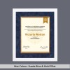 Contemporary White Wood Diploma Frame