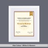 Contemporary White Wood Diploma Frame