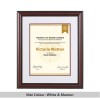 Aspen Two-Tone Mahogany & Black Diploma Frame