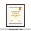 Flat Modern Black & Gold Diploma Frame Ferreira